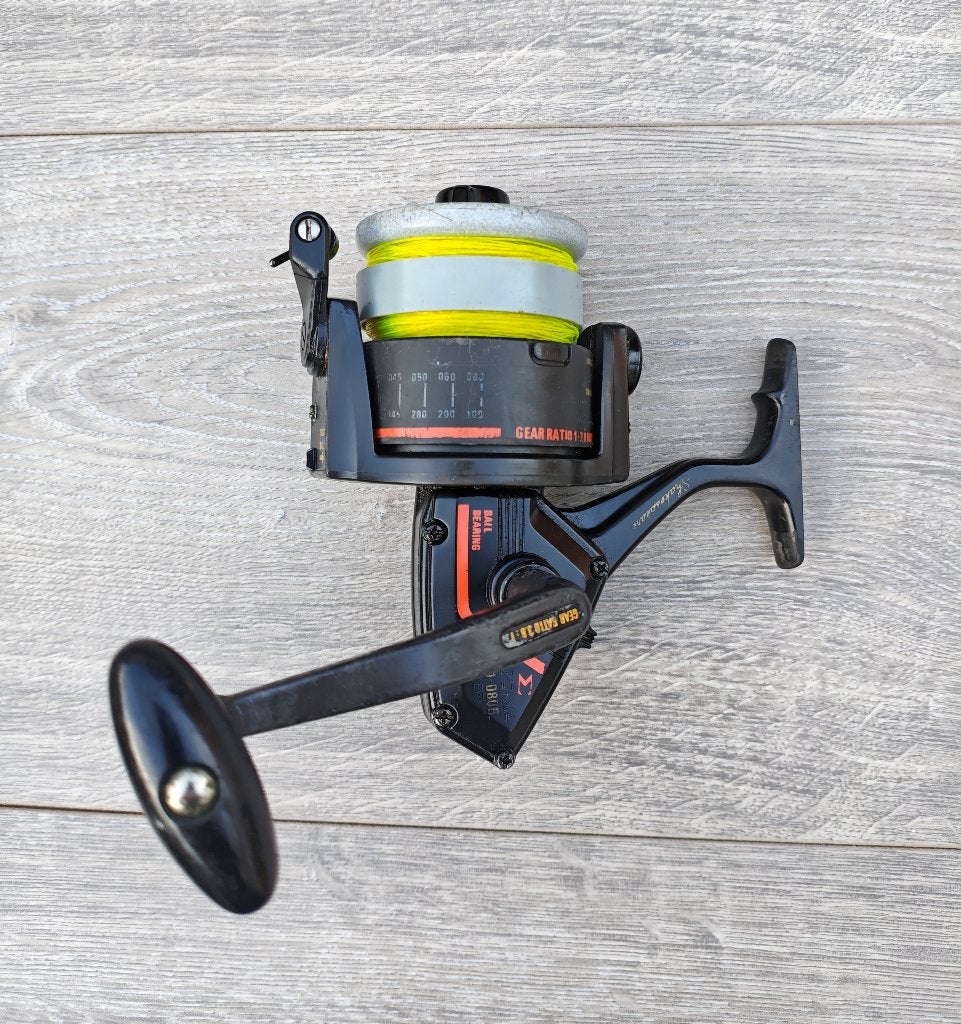 Vintage zeemolen shakespeare sigma 2201-080 b whisker titan, Watersport en Boten, Ophalen of Verzenden, Gebruikt, Molen