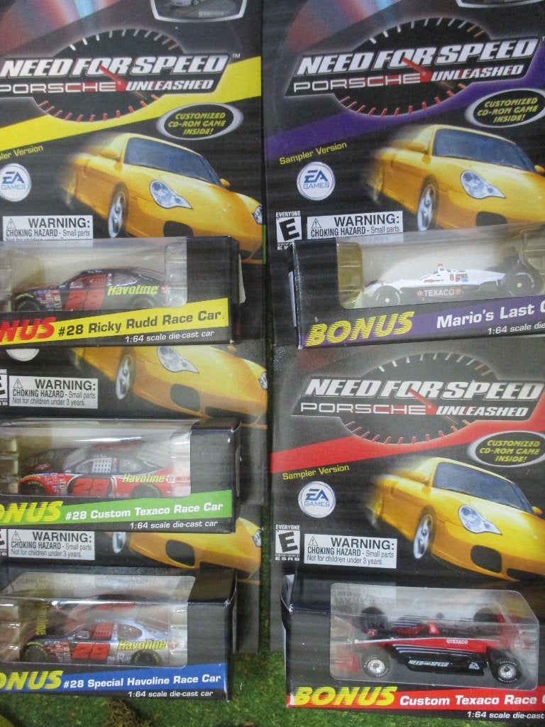 1:64 Need 4 Speed Texaco NASCAR + Indy Car Set mt 5 modellen, Ophalen of Verzenden, Nieuw, Auto