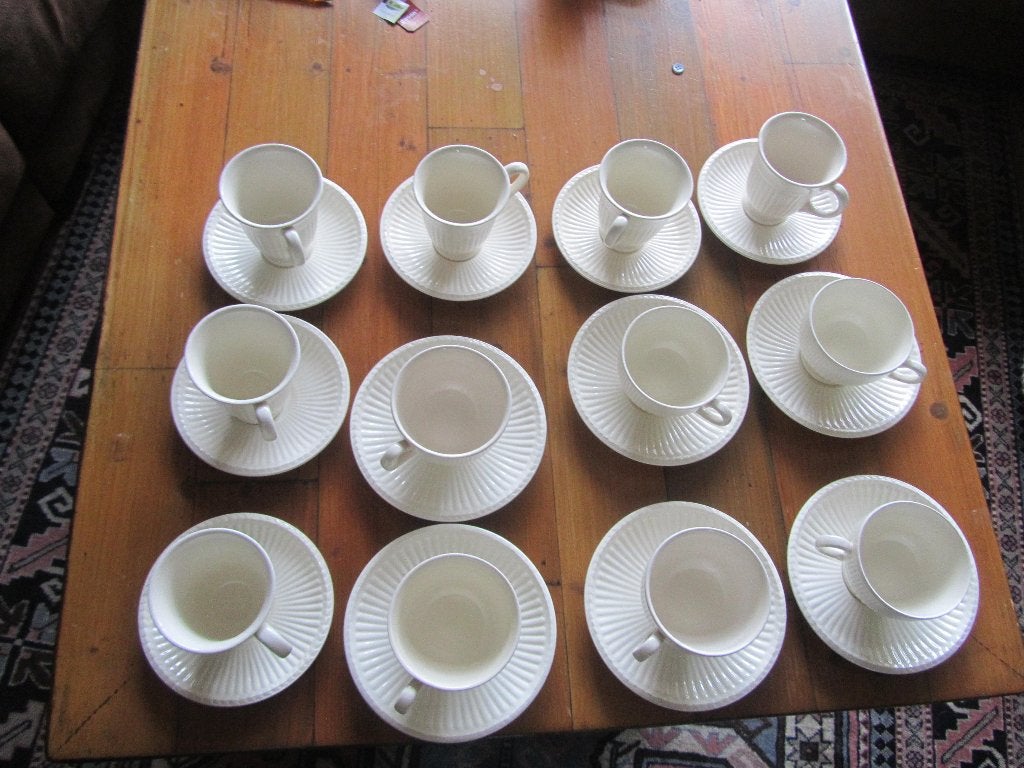 Wedgwood Kop en Schotels, 12 stuk, origineel, puntgaaf, Antiek en Kunst, Ophalen of Verzenden