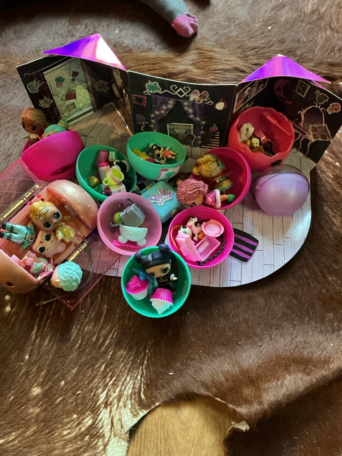 Diverse LOL Surprise poppen en Polly Pocket set, Ophalen of Verzenden, Gebruikt, Overige typen