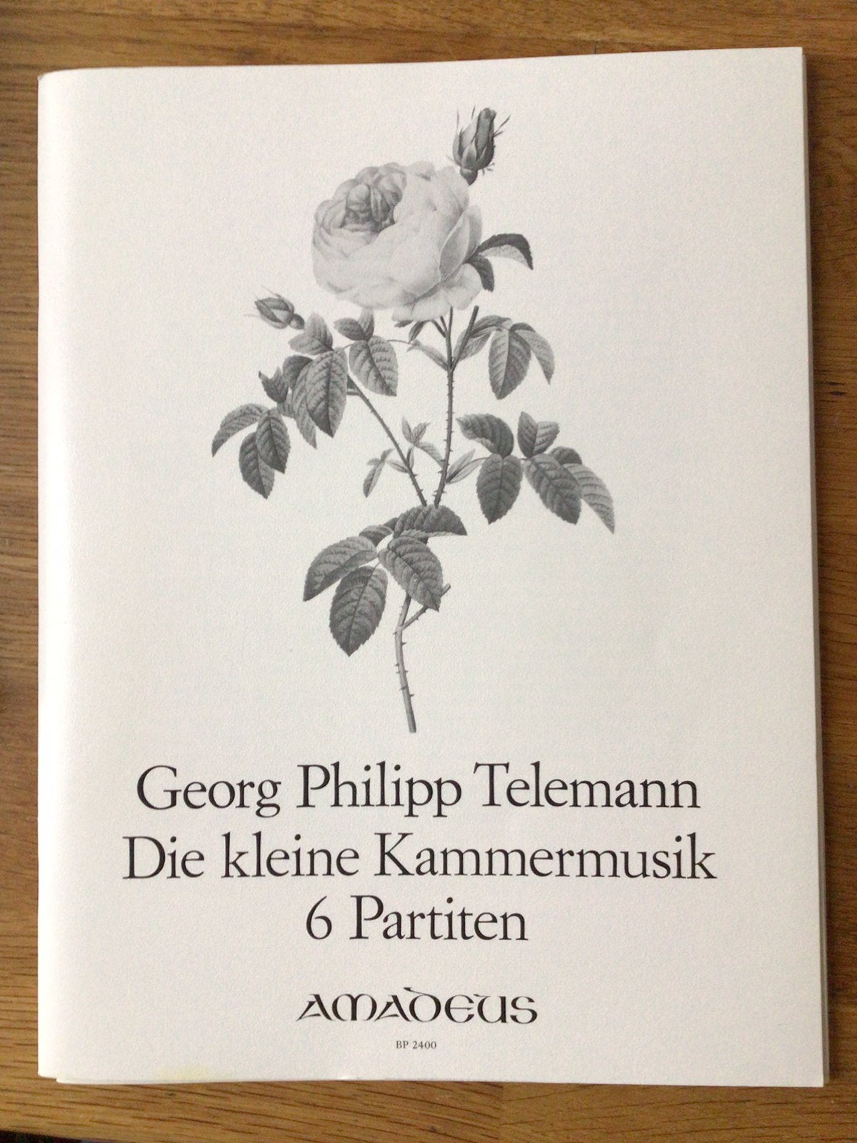 Telemann, die kleine kammermusik, 6 partituren, Blokfluit, Klassiek, Ophalen of Verzenden, Zo goed als nieuw