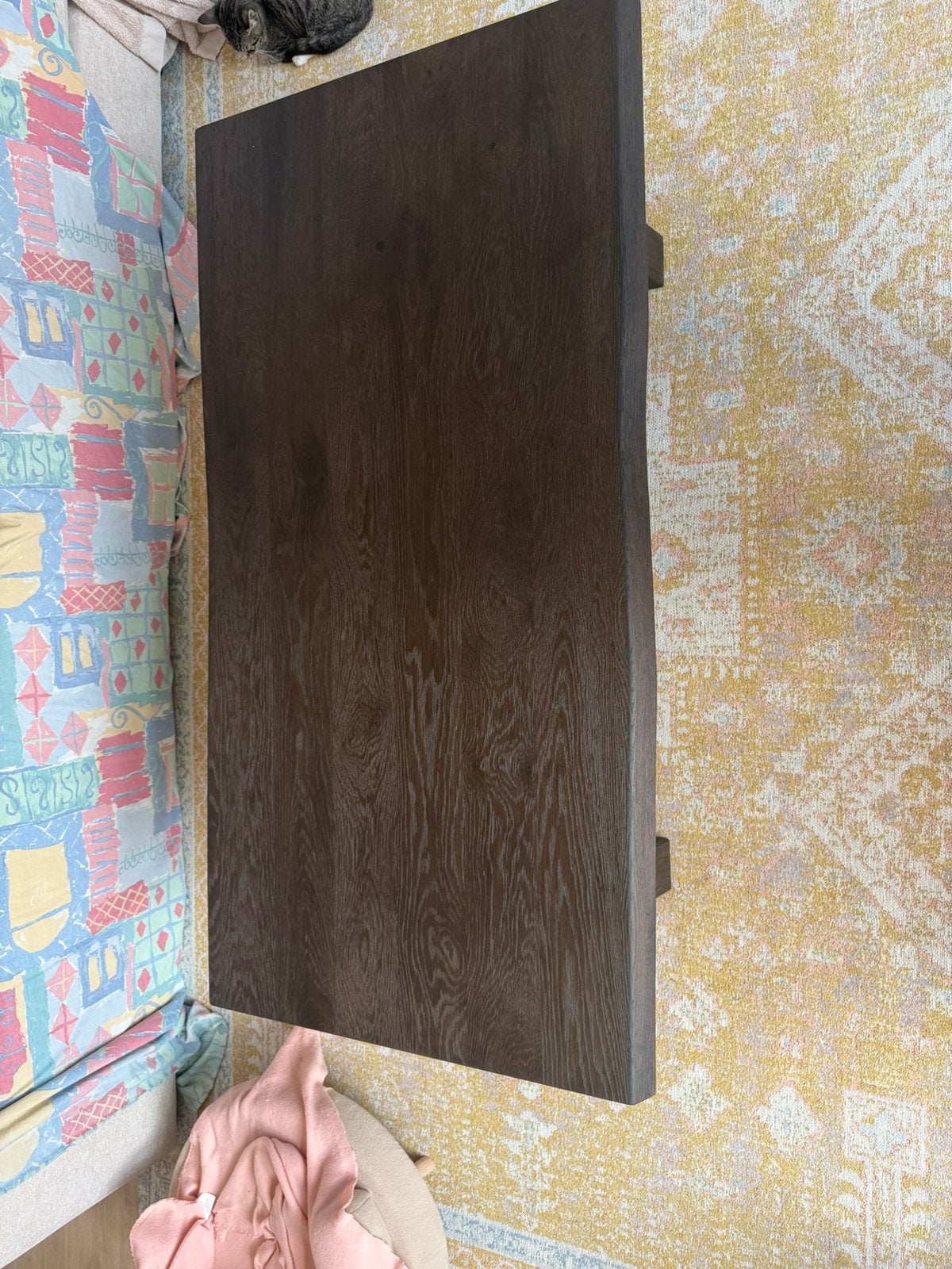 Salontafel puur 130 x 68 x 41 cm, Ophalen, 100 tot 150 cm, 50 tot 100 cm, Zo goed als nieuw