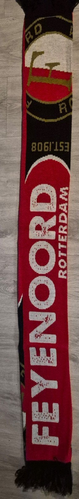 Feyenoord Sjaal Jaren 2000 - Vintage Voetbal Merchandise, Feyenoord, Ophalen of Verzenden, Gedragen, Sjaal