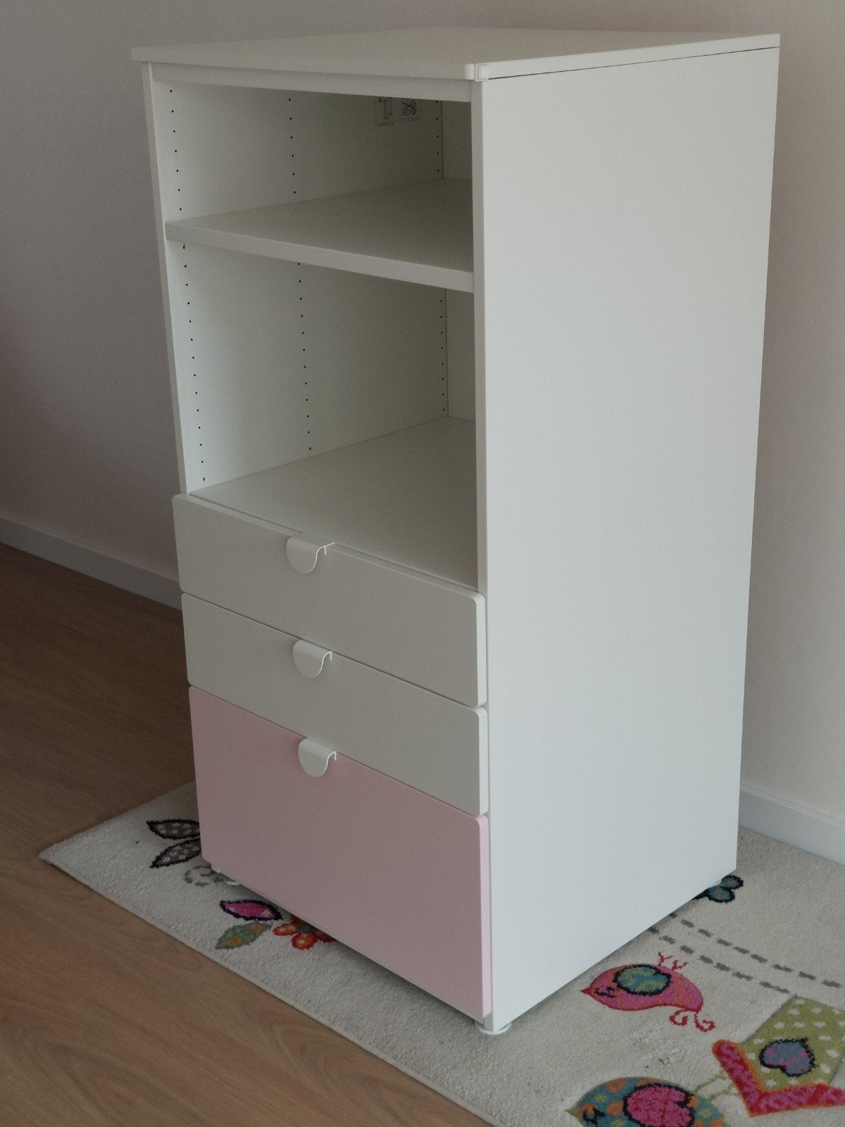 IKEA Småstad/Platsa roze kast, Ophalen, 100 tot 150 cm, 50 tot 100 cm, 3 of 4 laden