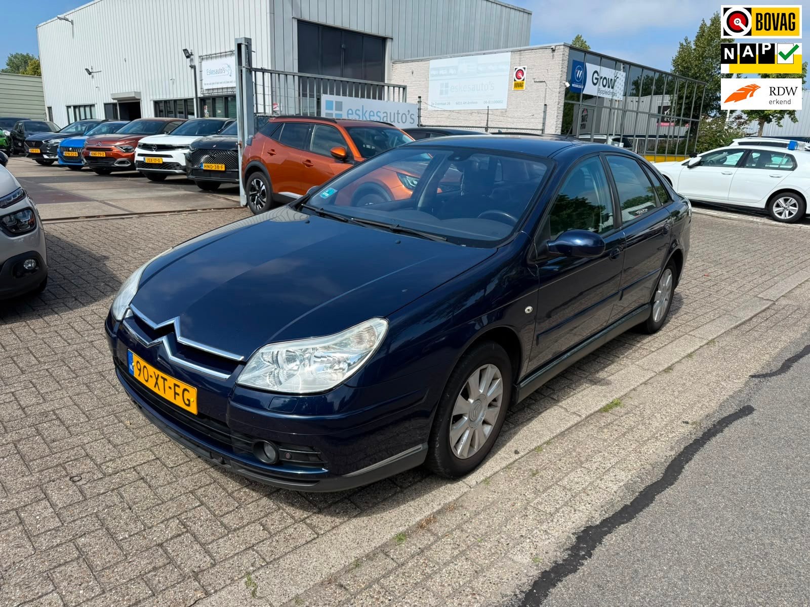 Citroen C5 2.0-16V Cool Tech, Airco, NAP, APK 06-2027, Stof, Gebruikt, 4 cilinders, Blauw