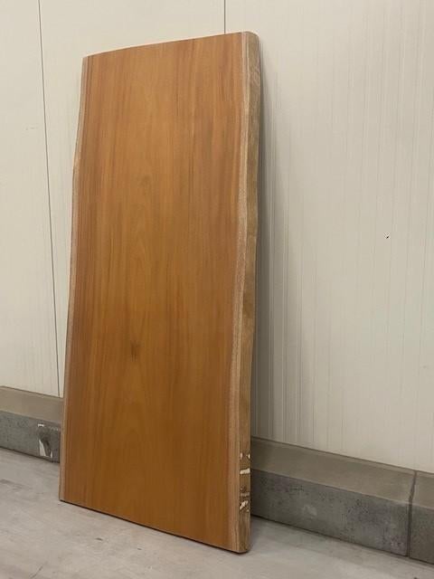 tafelblad Mahonie, 100 tot 150 cm, Live edge, Ophalen of Verzenden, Vijf personen of meer