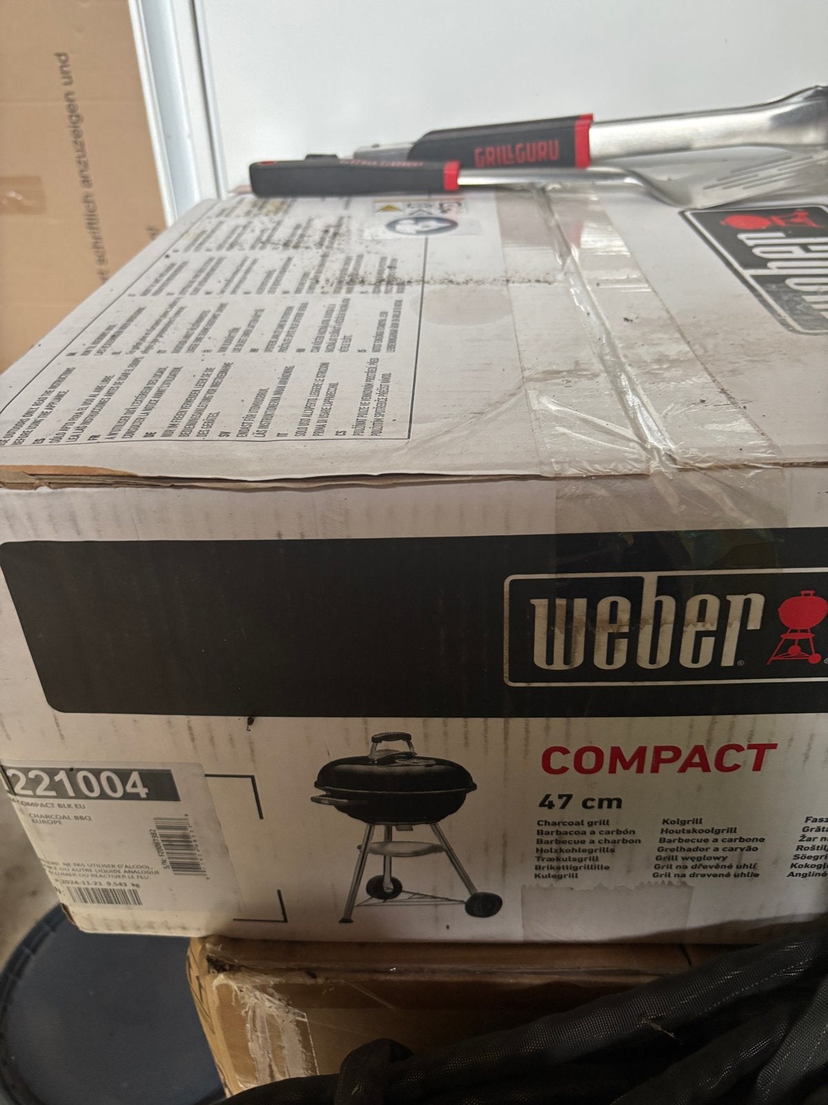Nieuwe Weber Compact Kettle BBQ 47 cm met Rapidfire Starter, Ophalen, Nieuw