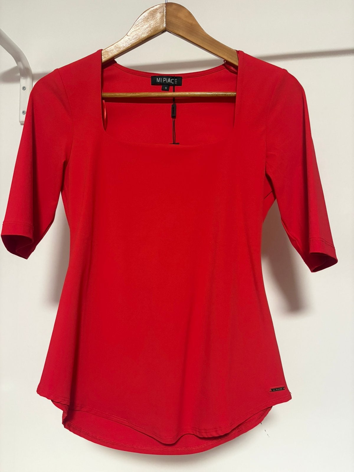 Mi Piace travelstof shirt maat S, Verzenden, Nieuw, Korte mouw, Maat 36 (S)