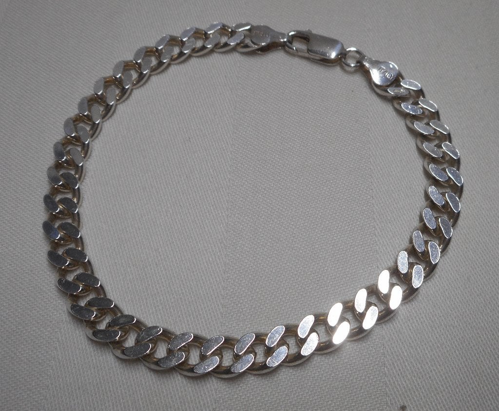 Zilveren Gourmet schakel armband nr.1785, Verzenden, Zo goed als nieuw, Zilver, Zilver