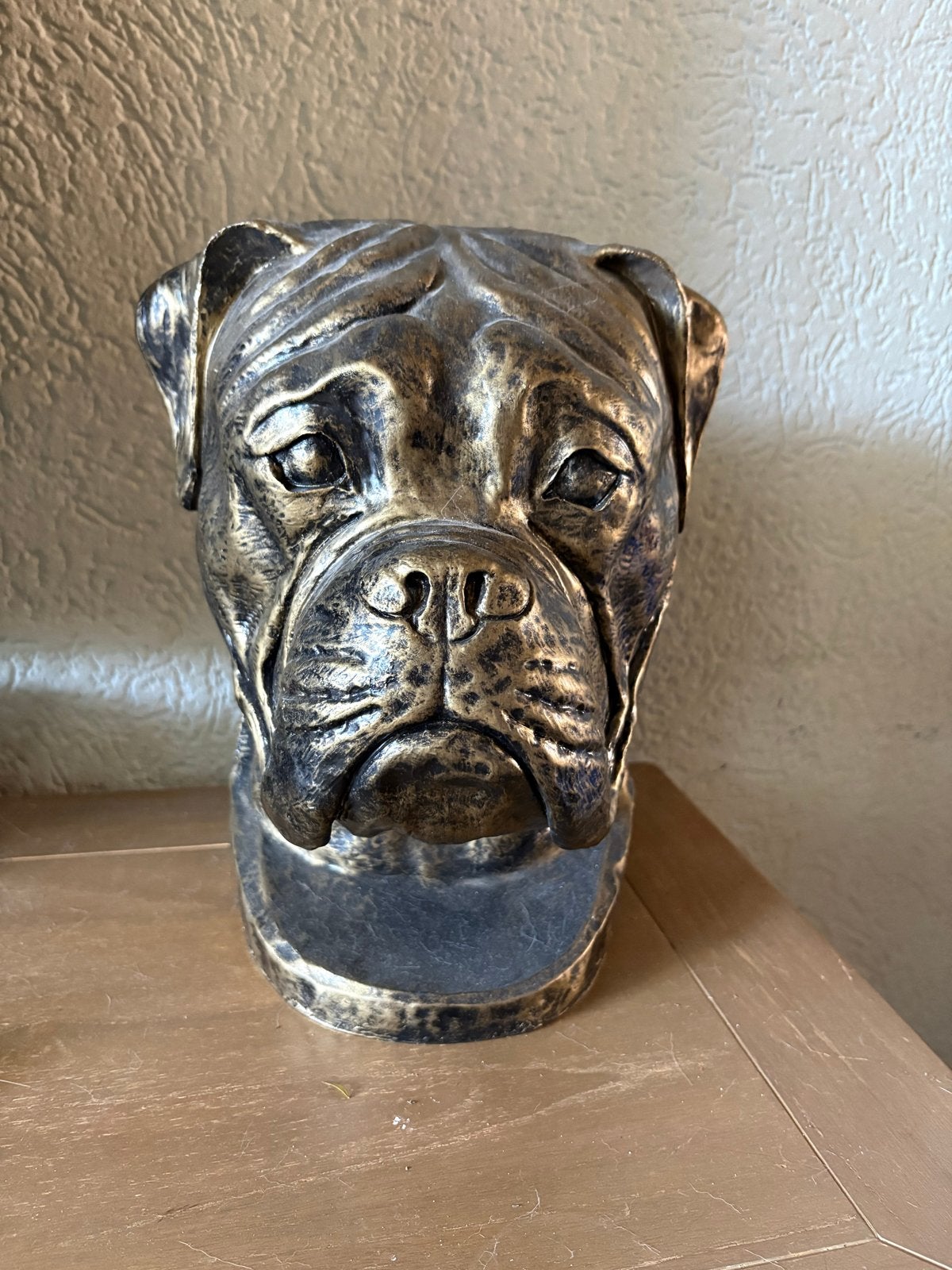 Groot Boxer beeld - Hondenbeeld, Gebruikt, Meerkleurig, Overige materialen, Ophalen of Verzenden