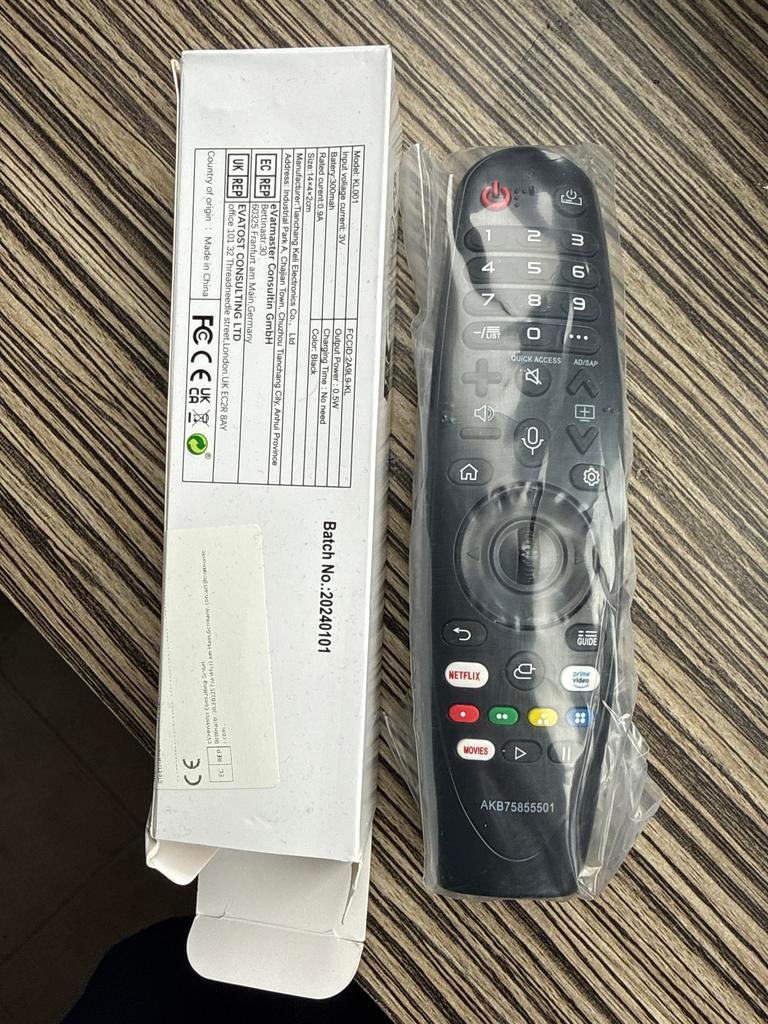 LG Afstandsbediening AKB75855501, Ophalen of Verzenden, Nieuw, Origineel, Tv