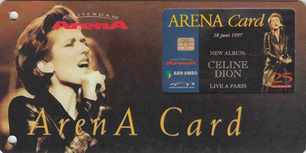 ArenA kaart A010 Celine Dion ongebruikt op speciale kaart, Verzenden, Nederland