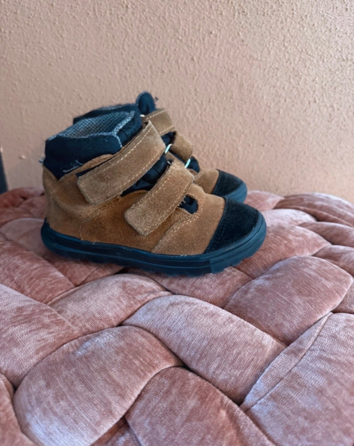Te-por waterproof & ademende jongens klittenbandschoenen, Ophalen of Verzenden, Zo goed als nieuw, Jongen, Schoenen