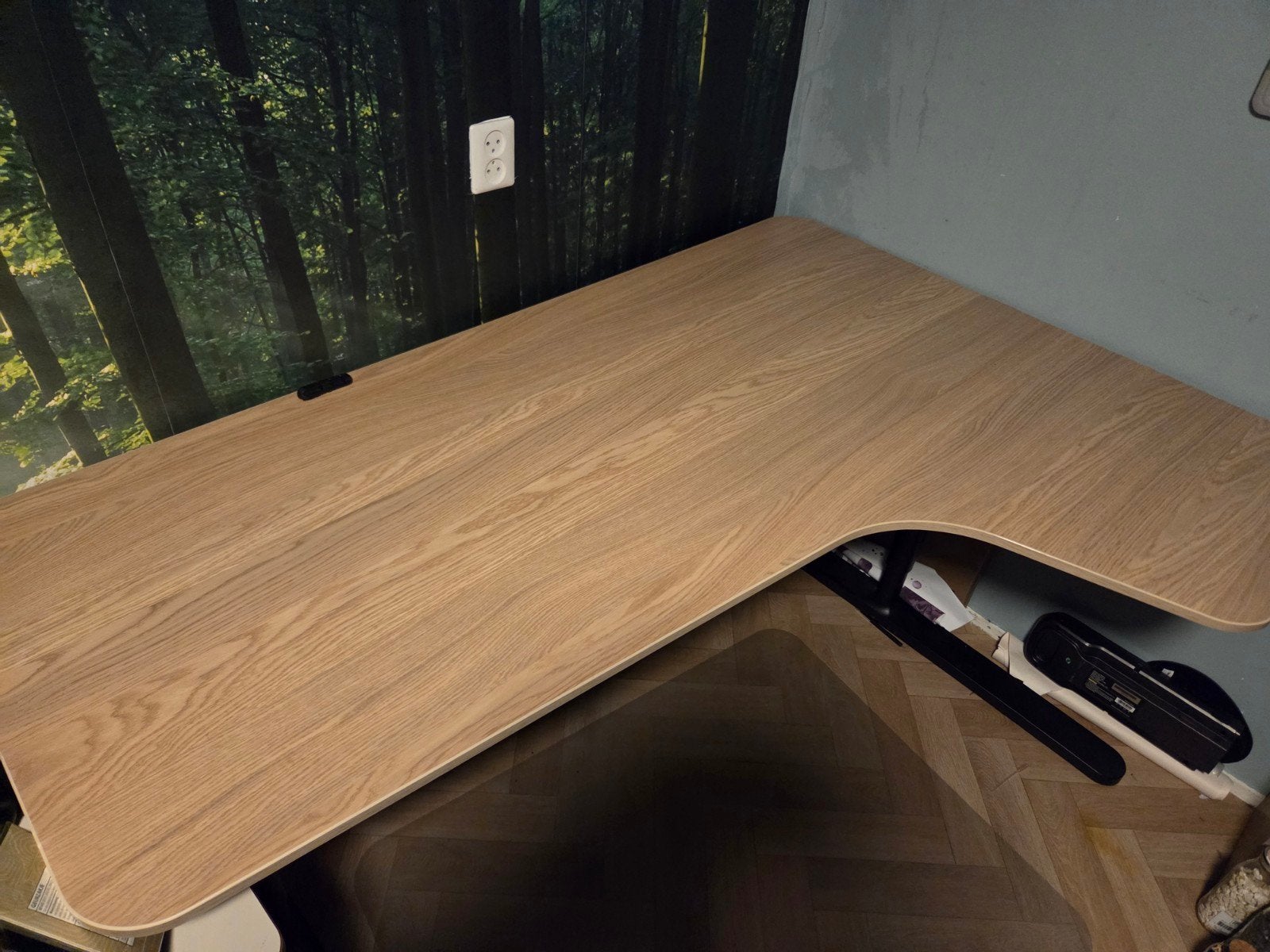 IKEA Bekant Hoekbureau Rechts - Handmatig Verstelbaar, Ophalen, Zo goed als nieuw, IKEA, Hoekbureau
