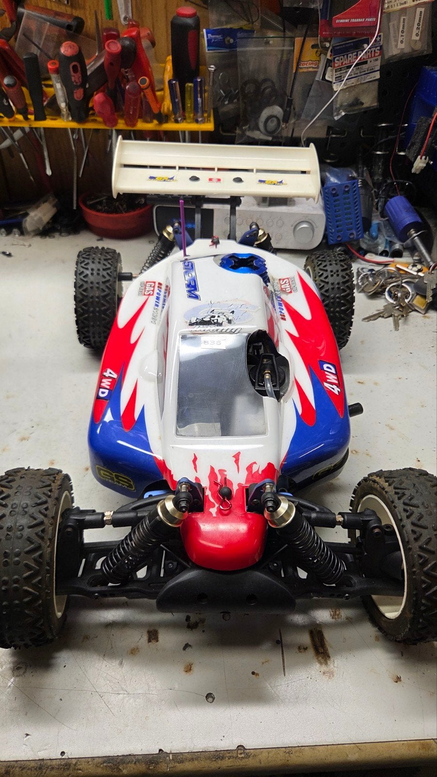 Te koop mooie gs storm, Gebruikt, Auto offroad, Ophalen of Verzenden, Schaal 1:8