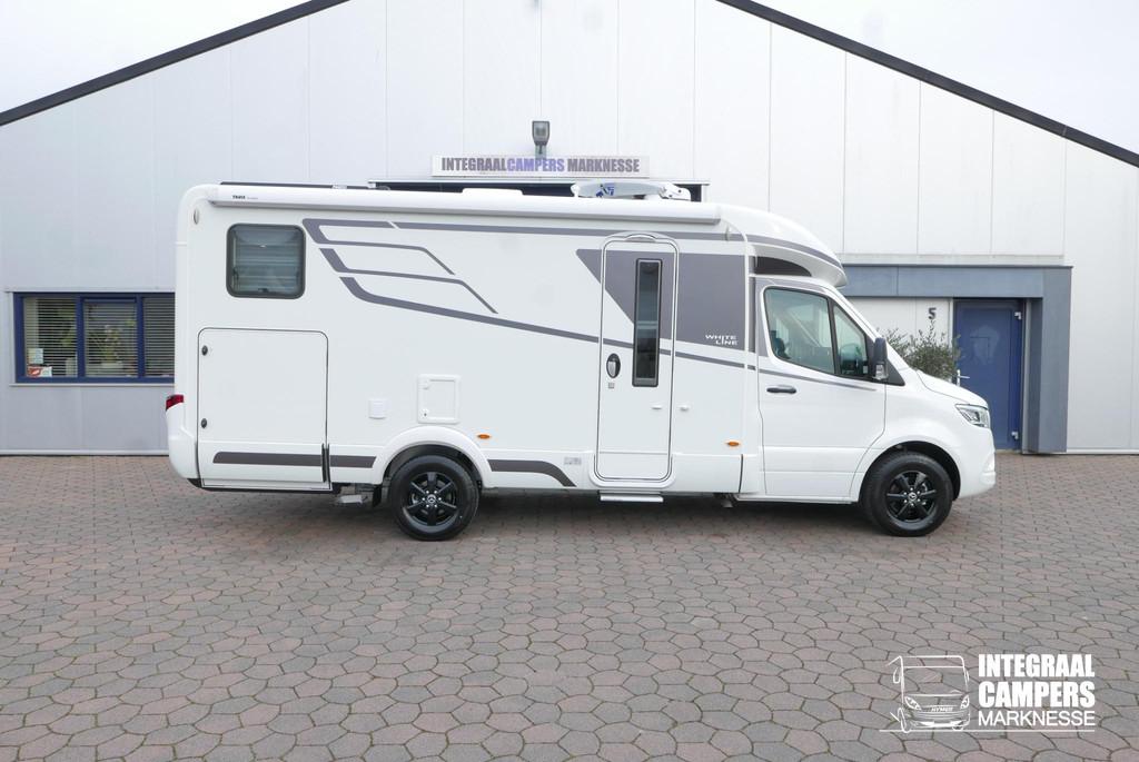 Hymer BMC-T 600 WhiteLine | Lithium | omvormer | LED | Schot, Caravans en Kamperen, Campers, Automaat, 7 tot 8 meter, Bedrijf