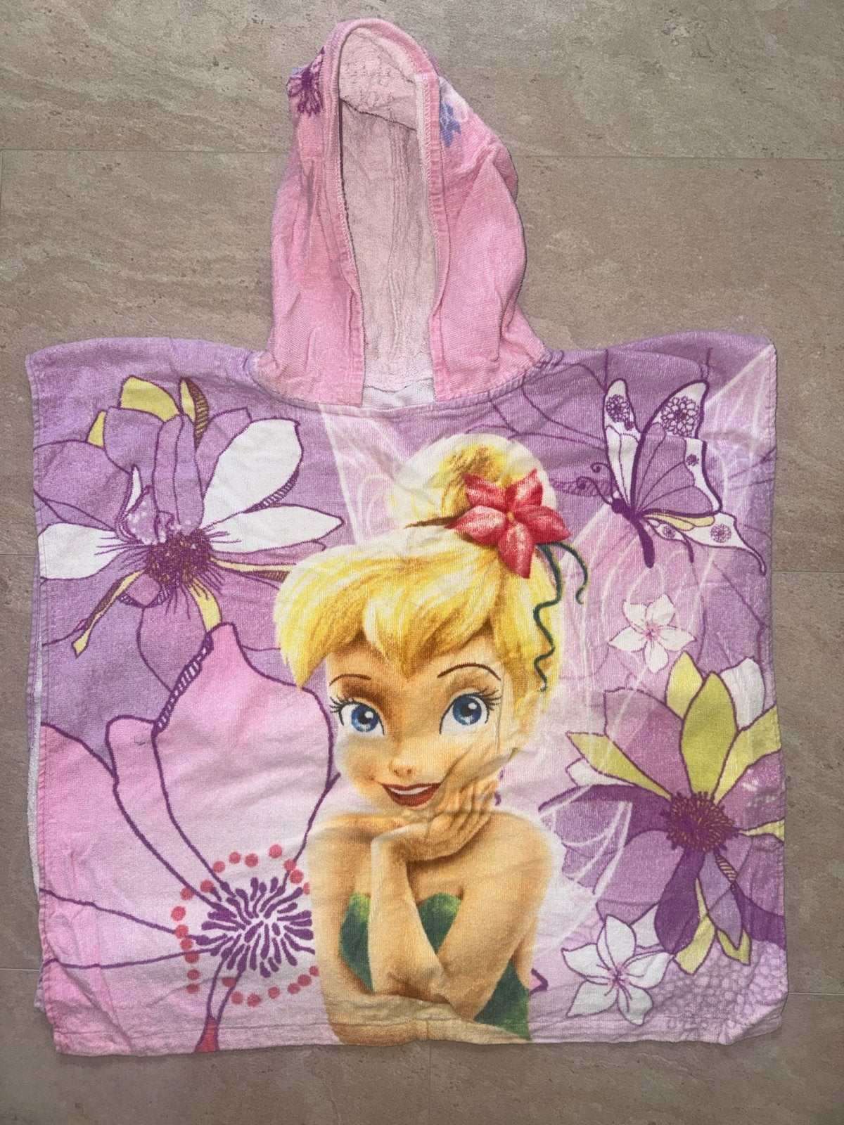 Disney Tinkerbell Strandponcho - Met klein vlekje, Ophalen of Verzenden, Gebruikt, Meisje