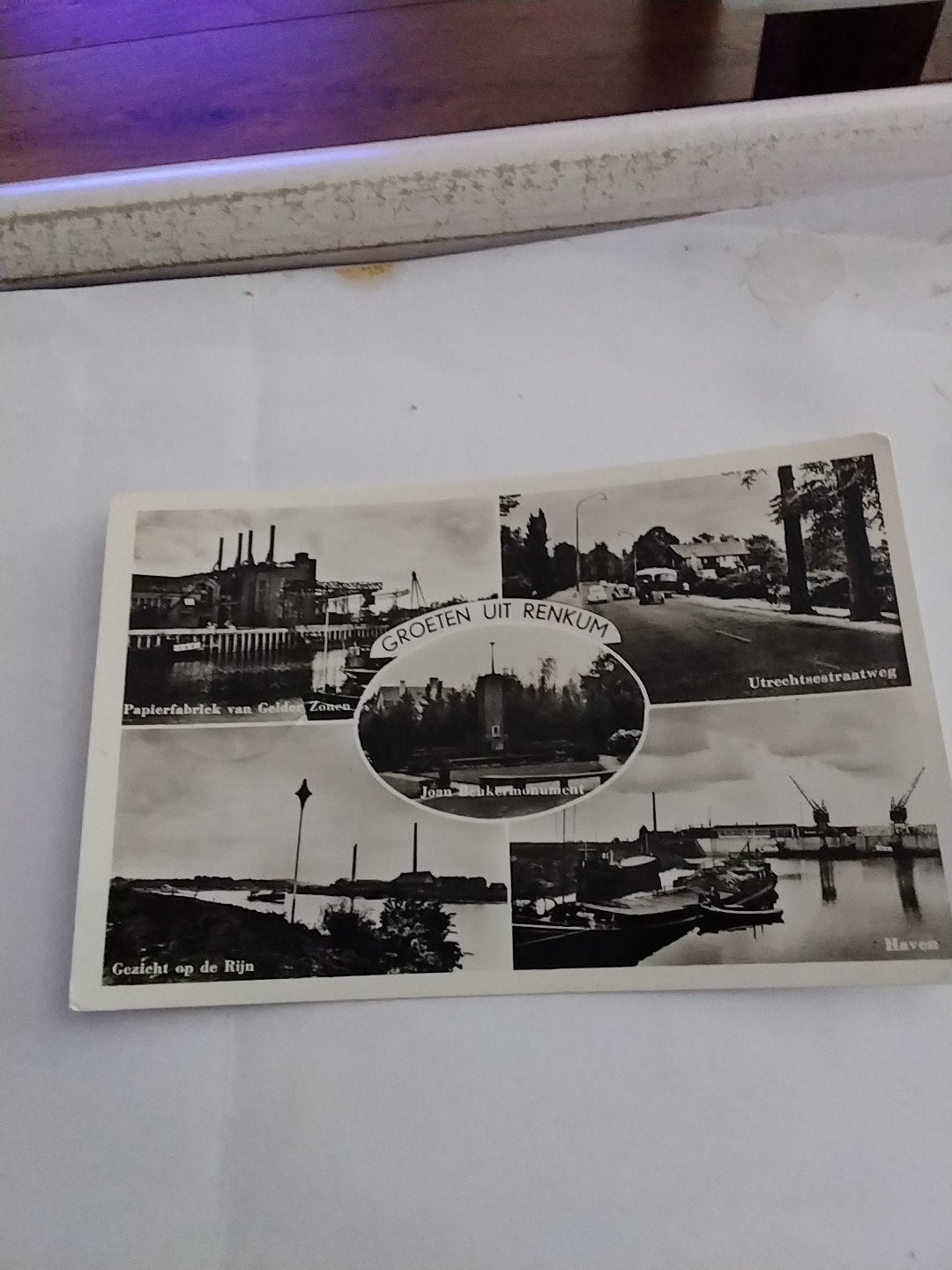 Oude ansichtkaart Groeten uit Renkum - Gelopen, Ophalen of Verzenden, 1940 tot 1960