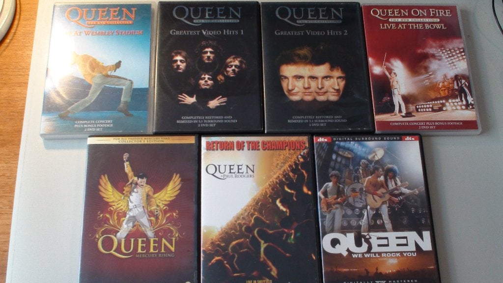 Queen 7 dvd's zie advertentie collectors item, Alle leeftijden, Boxset, Muziek en Concerten, Ophalen of Verzenden