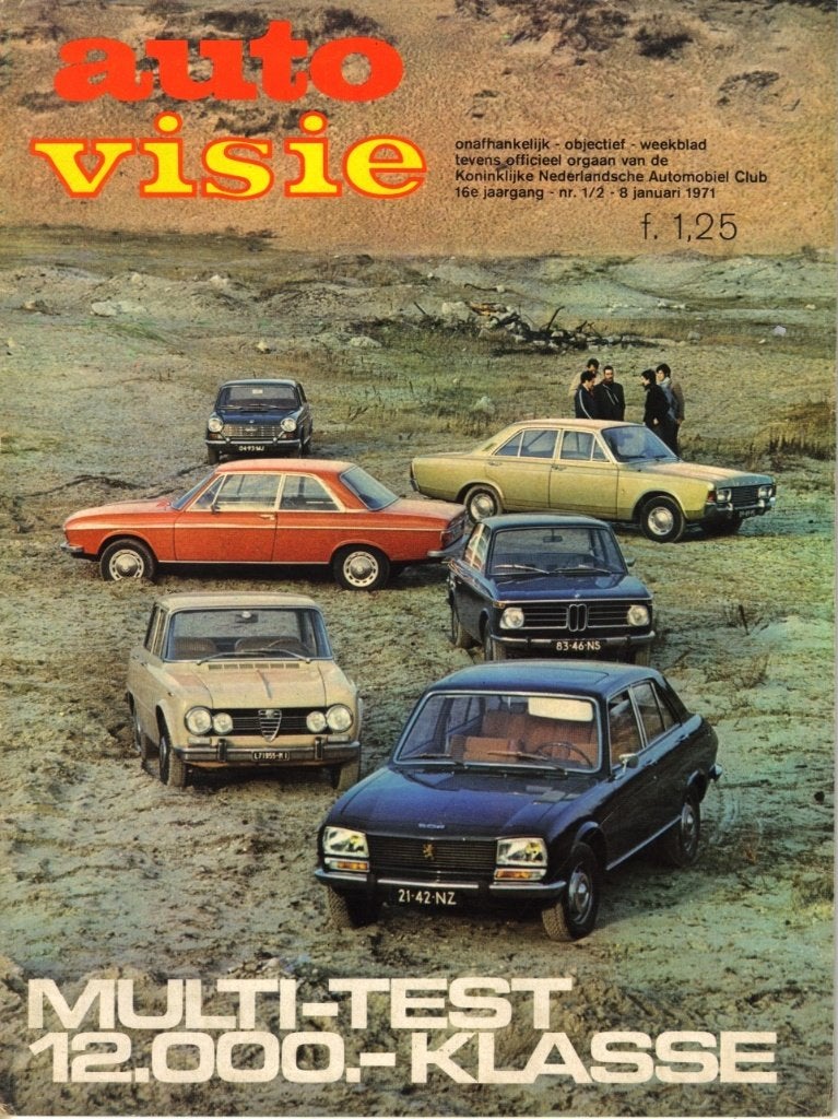 Autovisie multitest FL.12.000 klasse Januari 1971, Ophalen of Verzenden, Gelezen, Overige merken