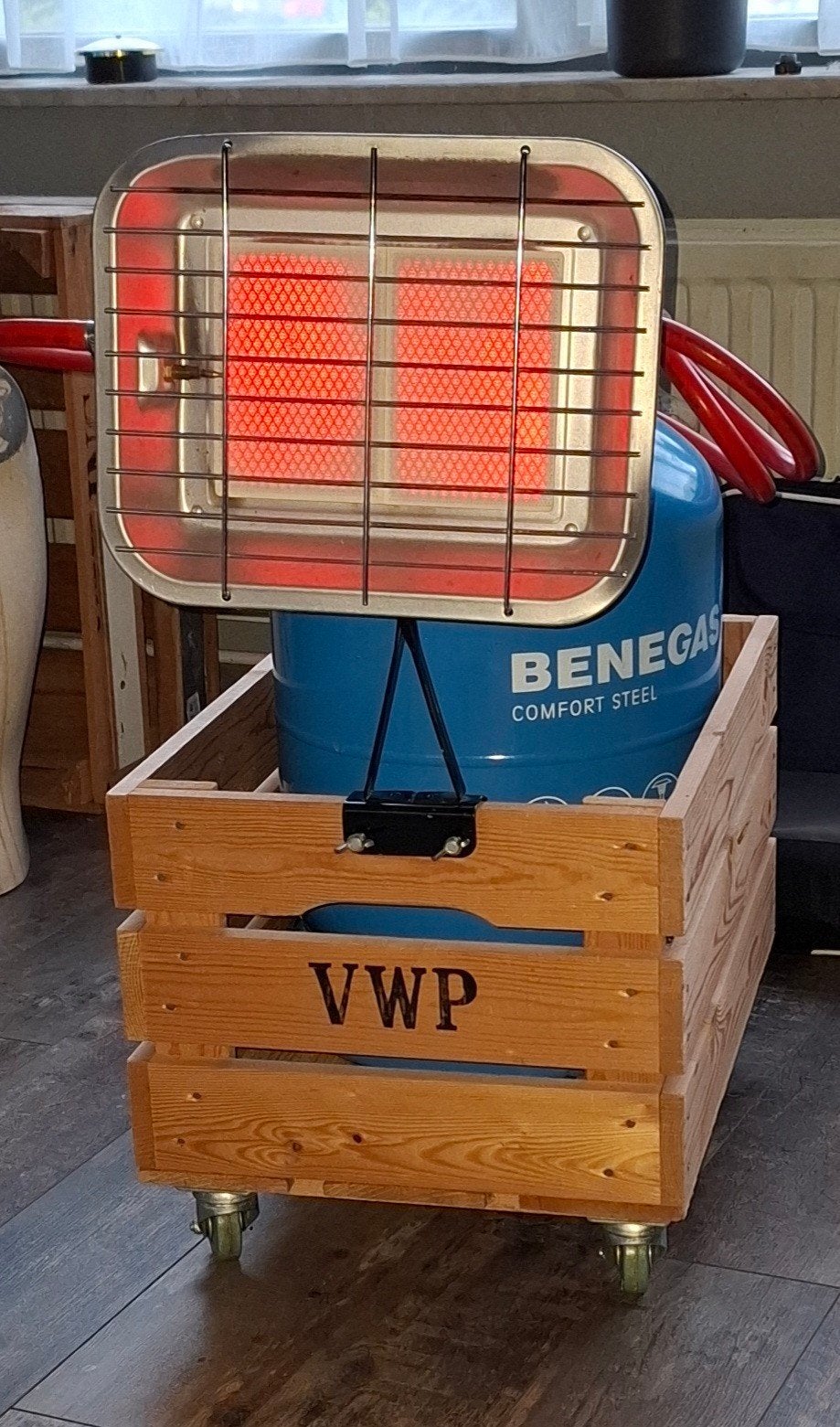 Gasheater, Gebruikt, Gas, Ophalen of Verzenden, Vrijstaand