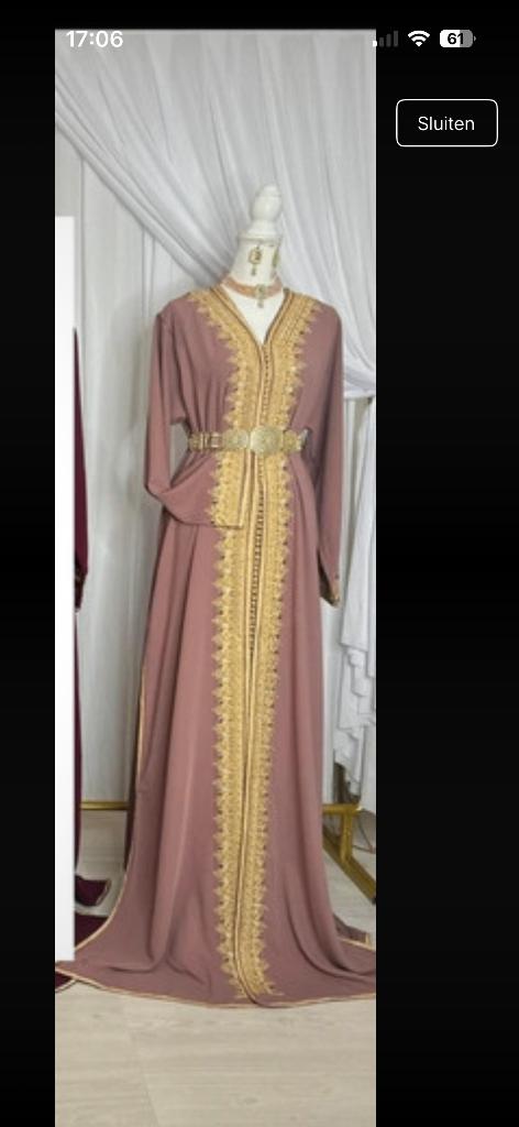 Marokkaanse jurk, talshita, caftan, kaftan, labsa, Overige typen, Maat 46/48 (XL) of groter, Ophalen of Verzenden, Zo goed als nieuw