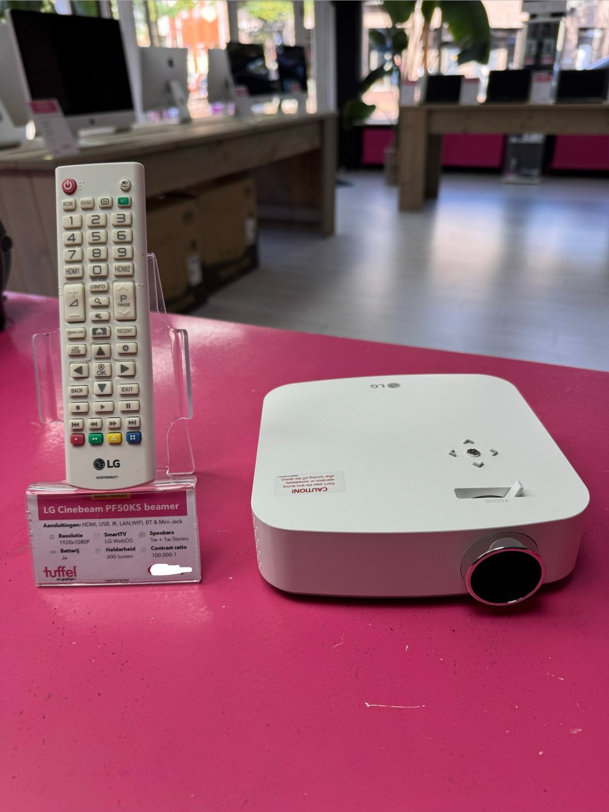 LG PF50KS Full HD 1080P CineBeam compacte beamer, Audio, Tv en Foto, LED, Ophalen of Verzenden, Zo goed als nieuw, Full HD (1080)