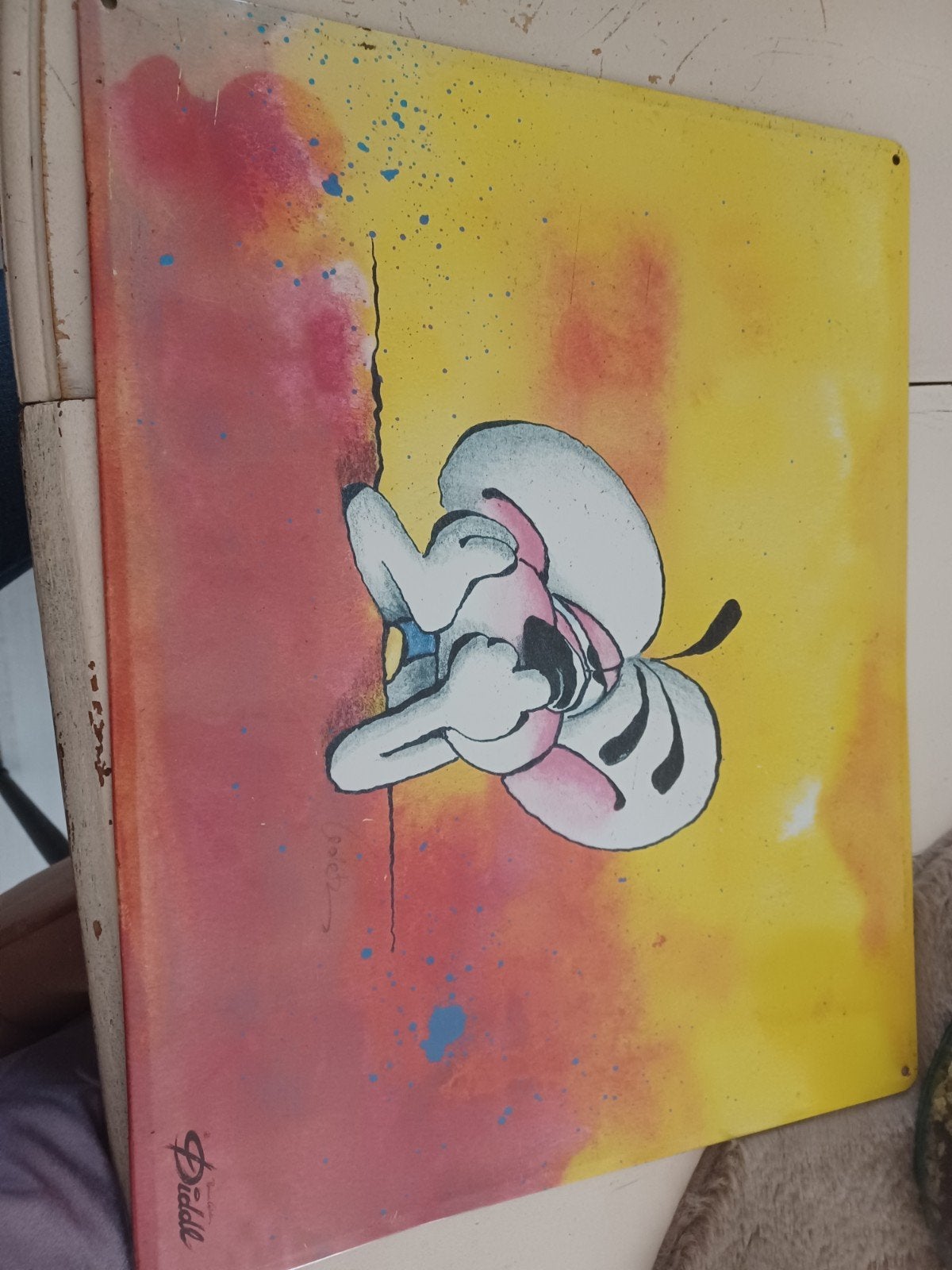 Diddl magneetbord / metalen bord, Ophalen, Diddl, Gebruikt, Overige typen