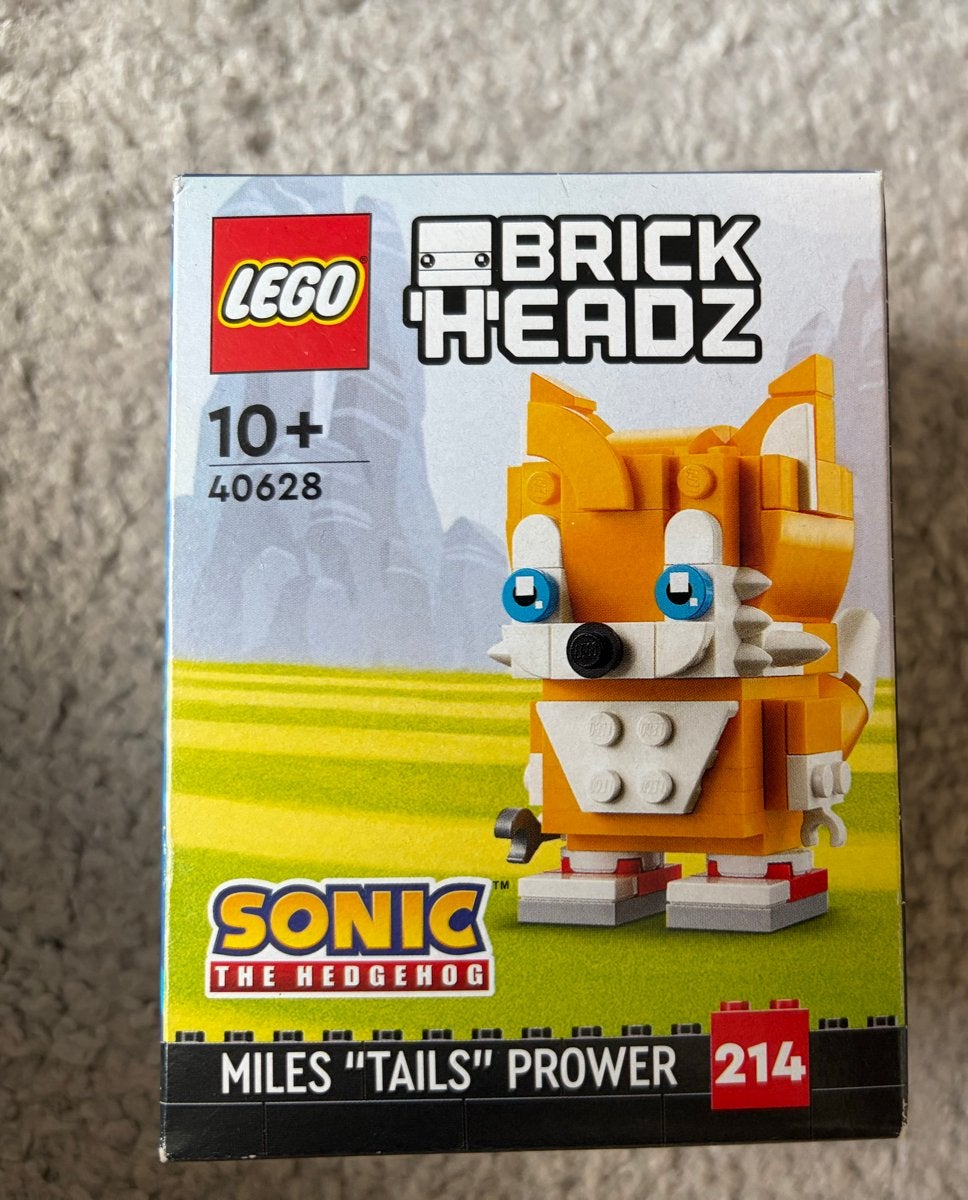 LEGO BrickHeadz Sonic the Hedgehog Tails 40628 Nieuw, Lego, Nieuw, Ophalen of Verzenden, Complete set