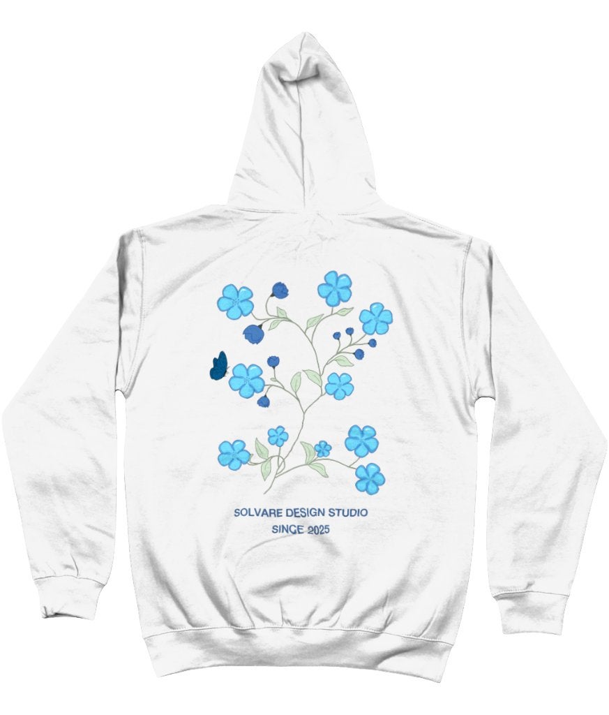 Blue Flower Hoodie | SolvareDesign, Kleding | Heren, Truien en Vesten, Nieuw, Overige maten, SolvareDesign, Verzenden
