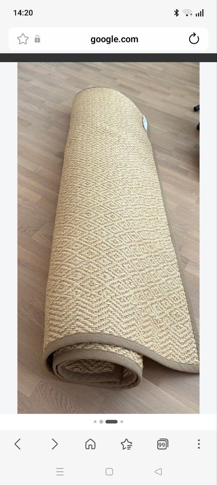 Ikea vistoft vloerkleed 80x150, Huis en Inrichting, Ophalen, Zo goed als nieuw, 80 cm, 150 cm