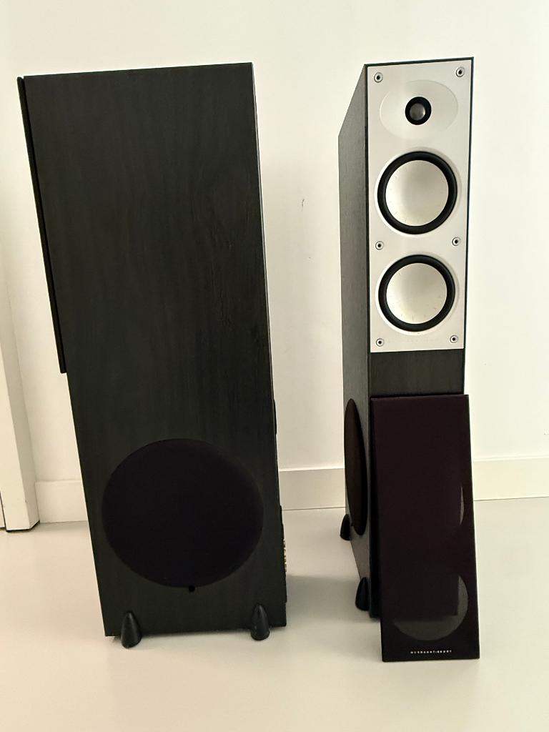 Mordaunt-Short Avant 908 luidsprekerset, zwart., Audio, Tv en Foto, Luidsprekers, Gebruikt, 120 watt of meer, Front, Rear of Stereo speakers