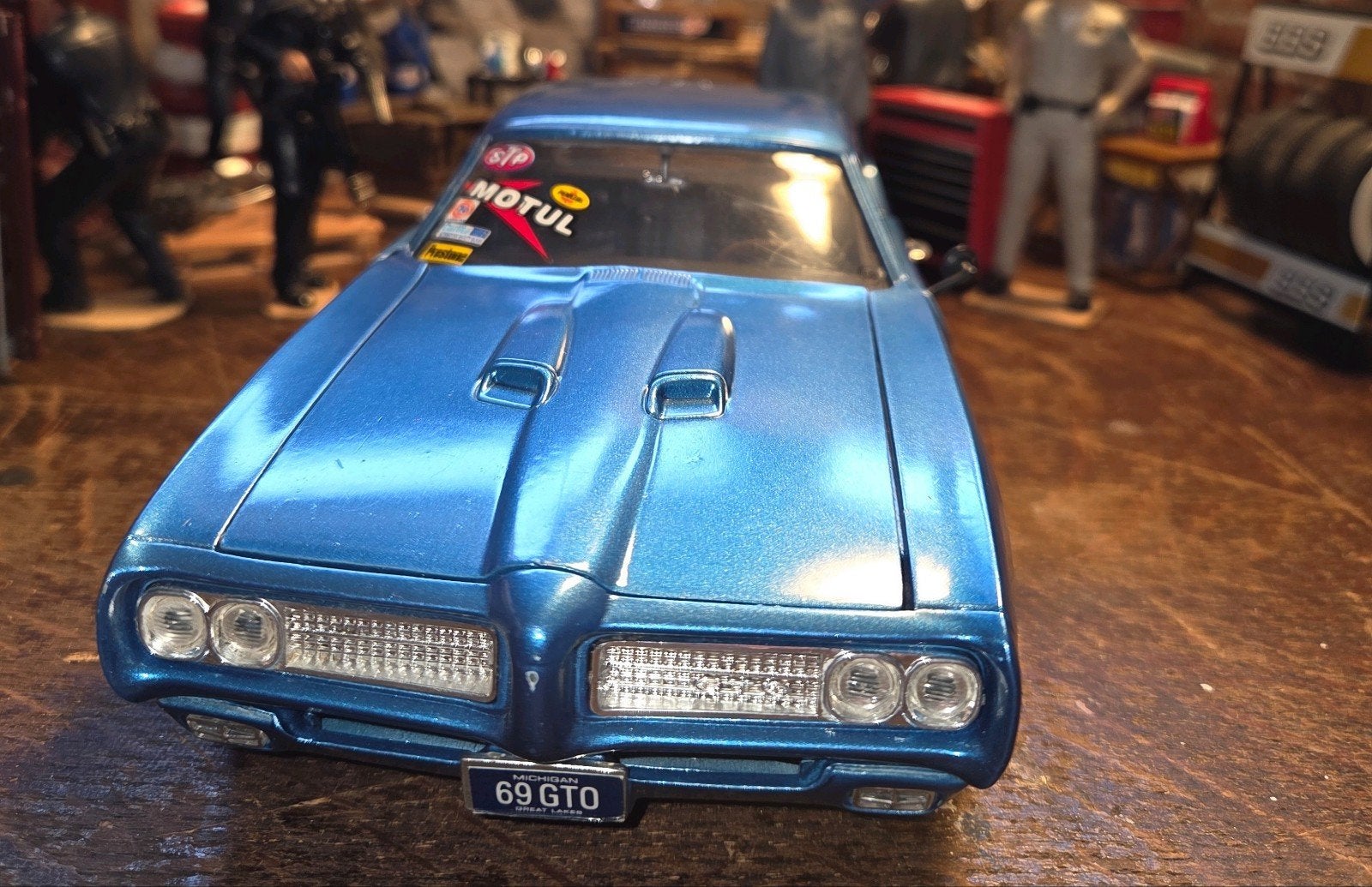 PONTIAC GTO 1969 ERTL Customized, Verzenden, Zo goed als nieuw, Auto, ERTL