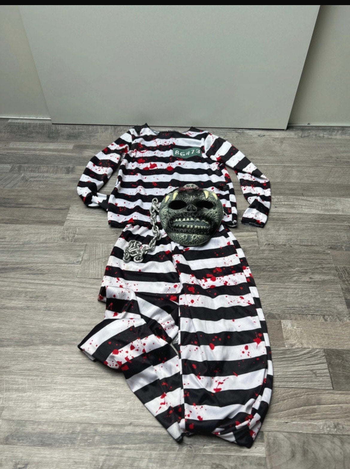 Halloweenset maat 128, Ophalen of Verzenden, Gebruikt, 122 t/m 128, Jongen of Meisje