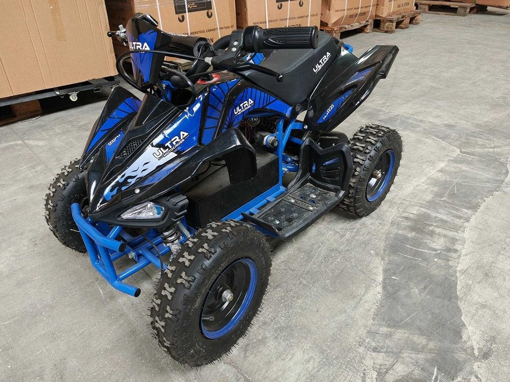mini Quad electrisch 800 watt blauw, Motoren, Quads en Trikes