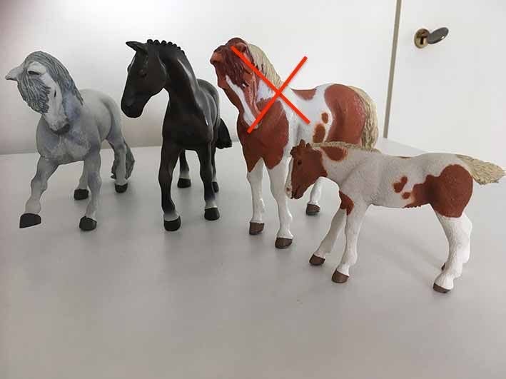 Papo paarden x 3, Ophalen of Verzenden, Zo goed als nieuw, Paard, Beeldje of Figuurtje