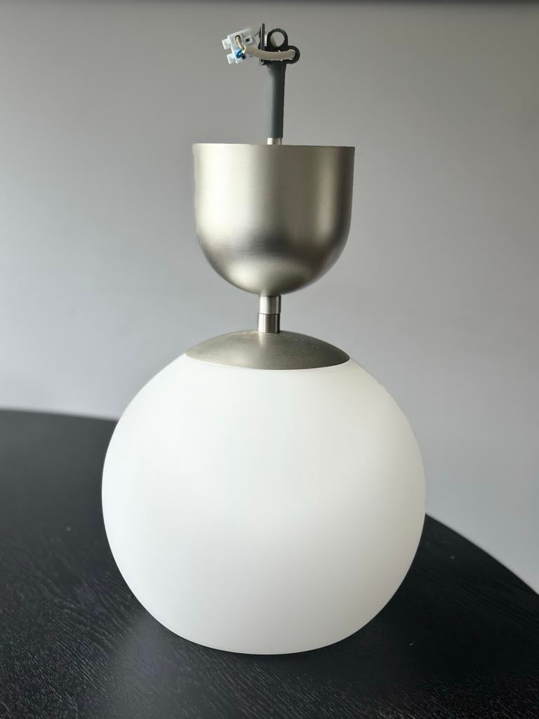 IKEA MINUT Plafondlamp - Melkglas, 50 cm, Ophalen, Zo goed als nieuw, Glas