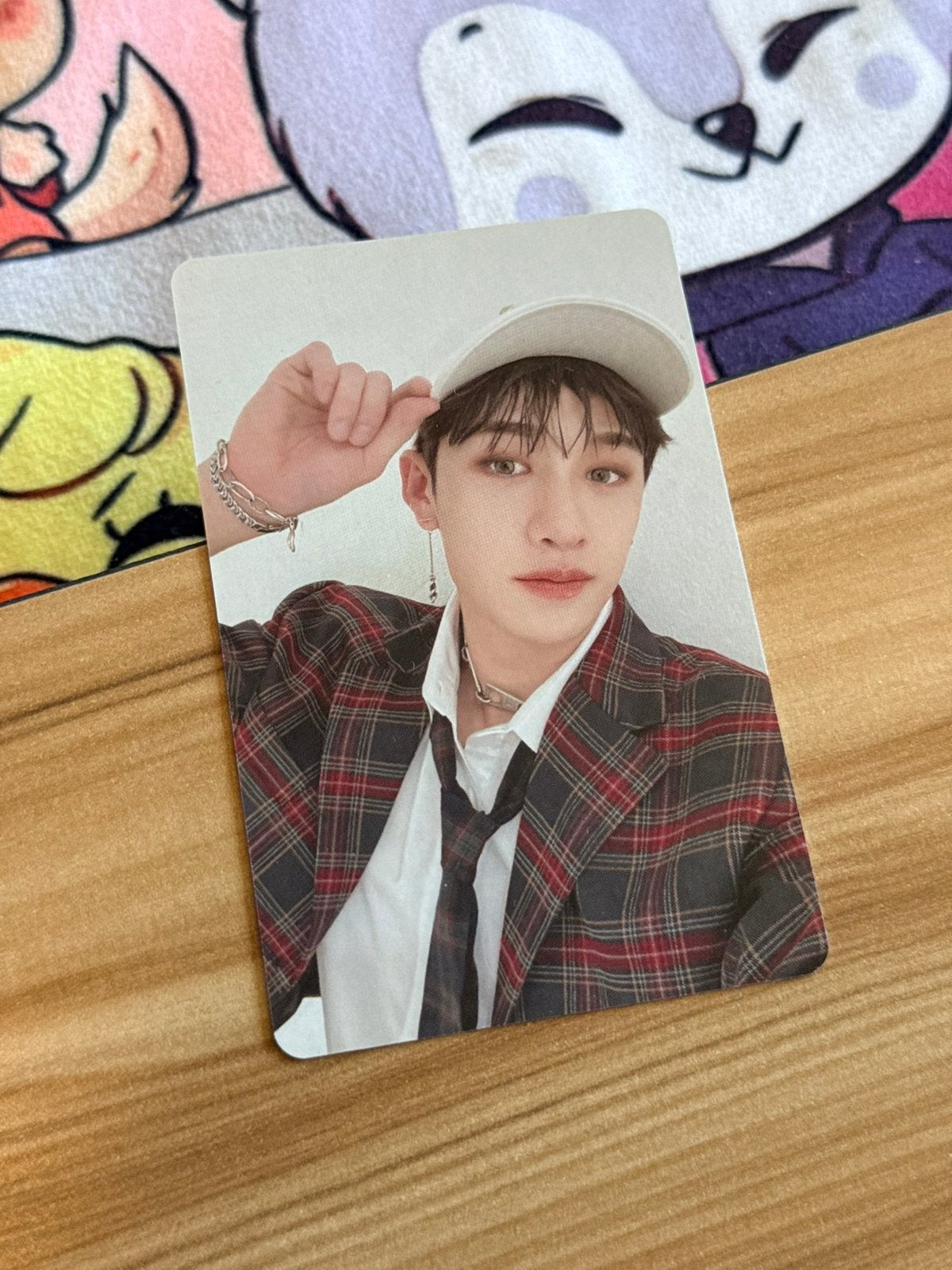 Stray Kids Bang Chan photo card Christmas Evel, Ophalen of Verzenden, Zo goed als nieuw, Foto of Kaart