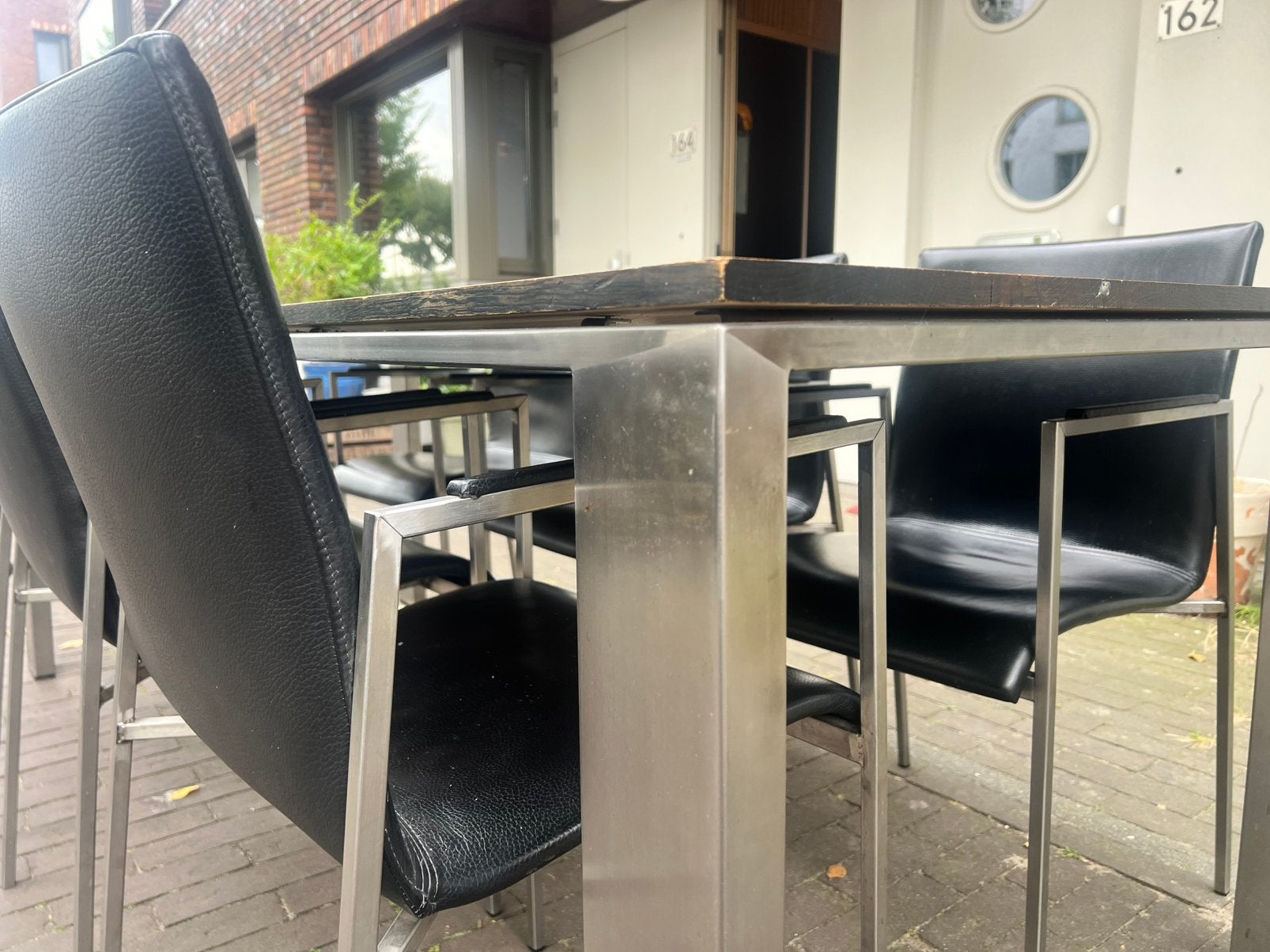 Foto 9 van Design eettafel met 6 stoelen 220x90
