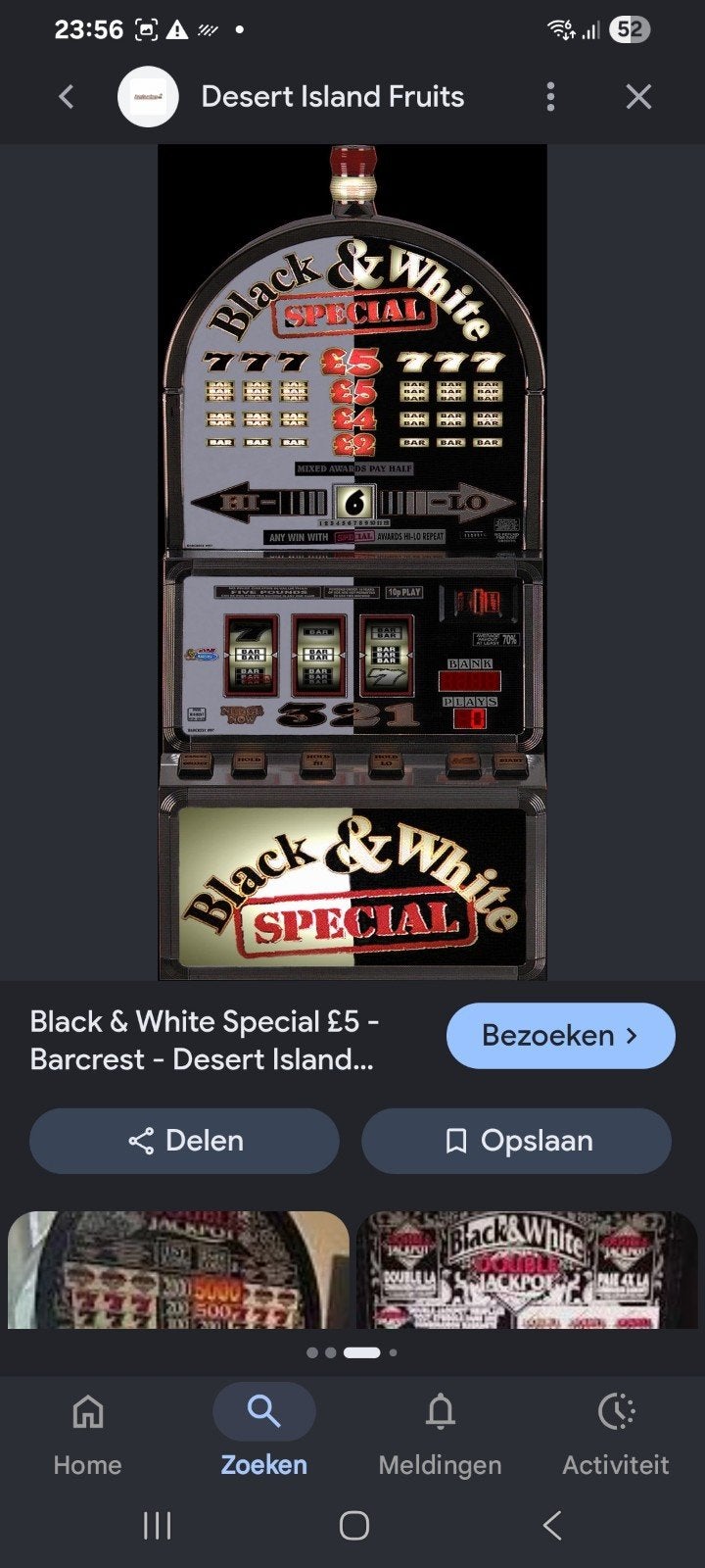 Gezocht: Bally Black & White Double Jackpot gokautomaat, Ophalen of Verzenden, Gebruikt