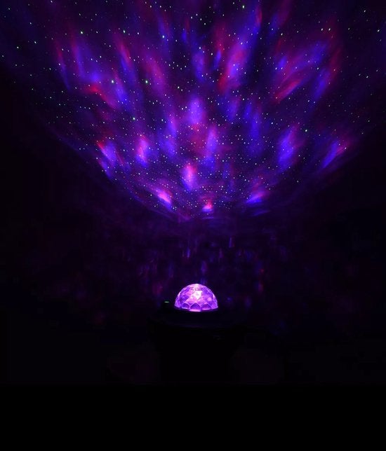 Zedar sterren projector | Galaxy lamp + afstandsbediening, Ophalen of Verzenden, Zo goed als nieuw, Licht, Geluidgestuurd