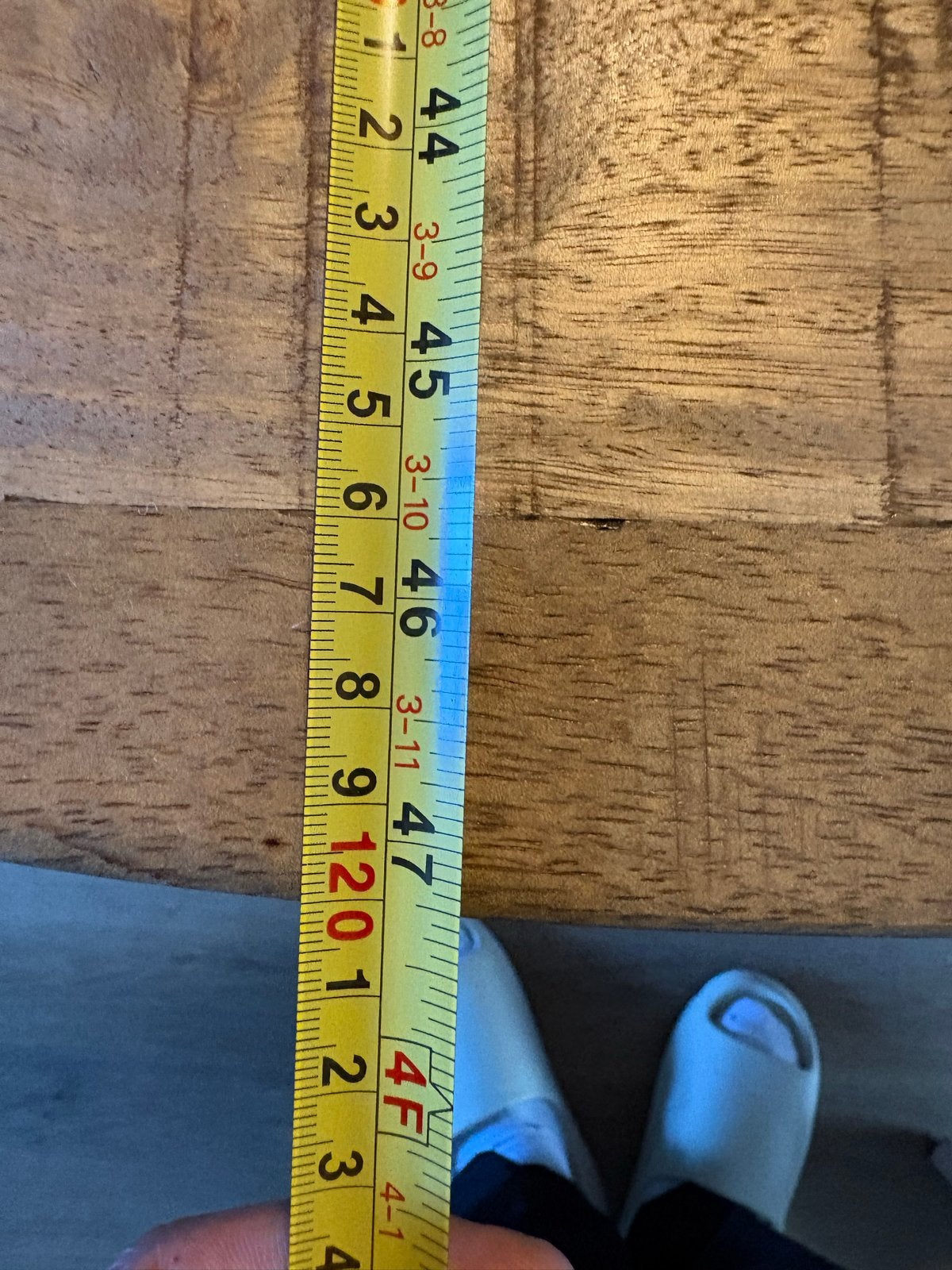 Eettafel Rond 120 cm Mango, Ophalen, 100 tot 150 cm, Rond, Zo goed als nieuw