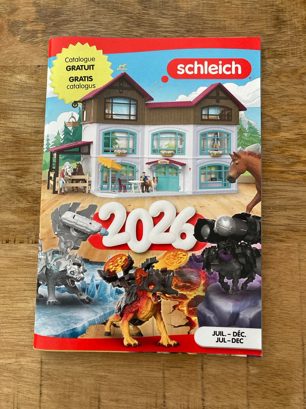 Schleich Catalogus 2026 (Juli-Dec) Frans - Nieuwstaat, Ophalen of Verzenden, Nieuw, Catalogus