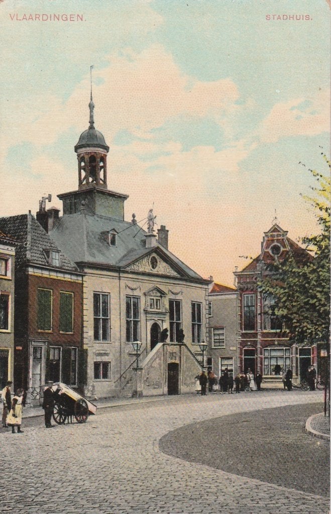 vlaardingen- stadhuis, Verzamelen, Ophalen of Verzenden, Voor 1920, Zuid-Holland