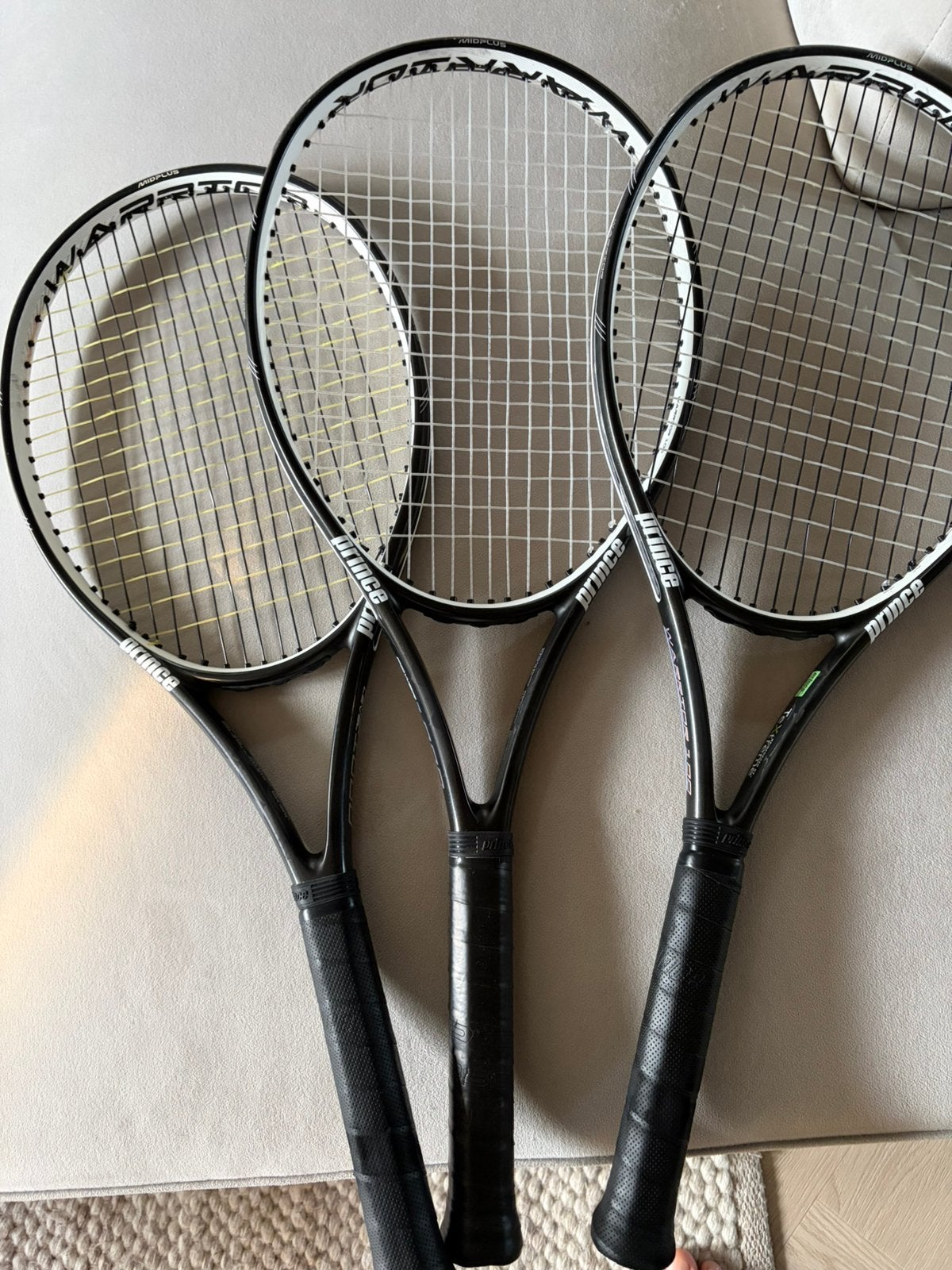 Prince TXT Warrior 100 tennisracket (3 stuks), L2, Prince, Ophalen of Verzenden, Zo goed als nieuw