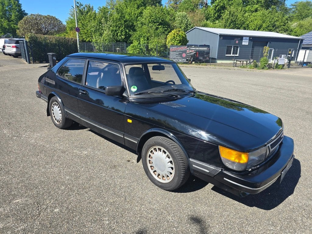 Saab 900 Turbo (goed lezen!), Auto's, Voorwielaandrijving, Zwart, Zwart, Leder
