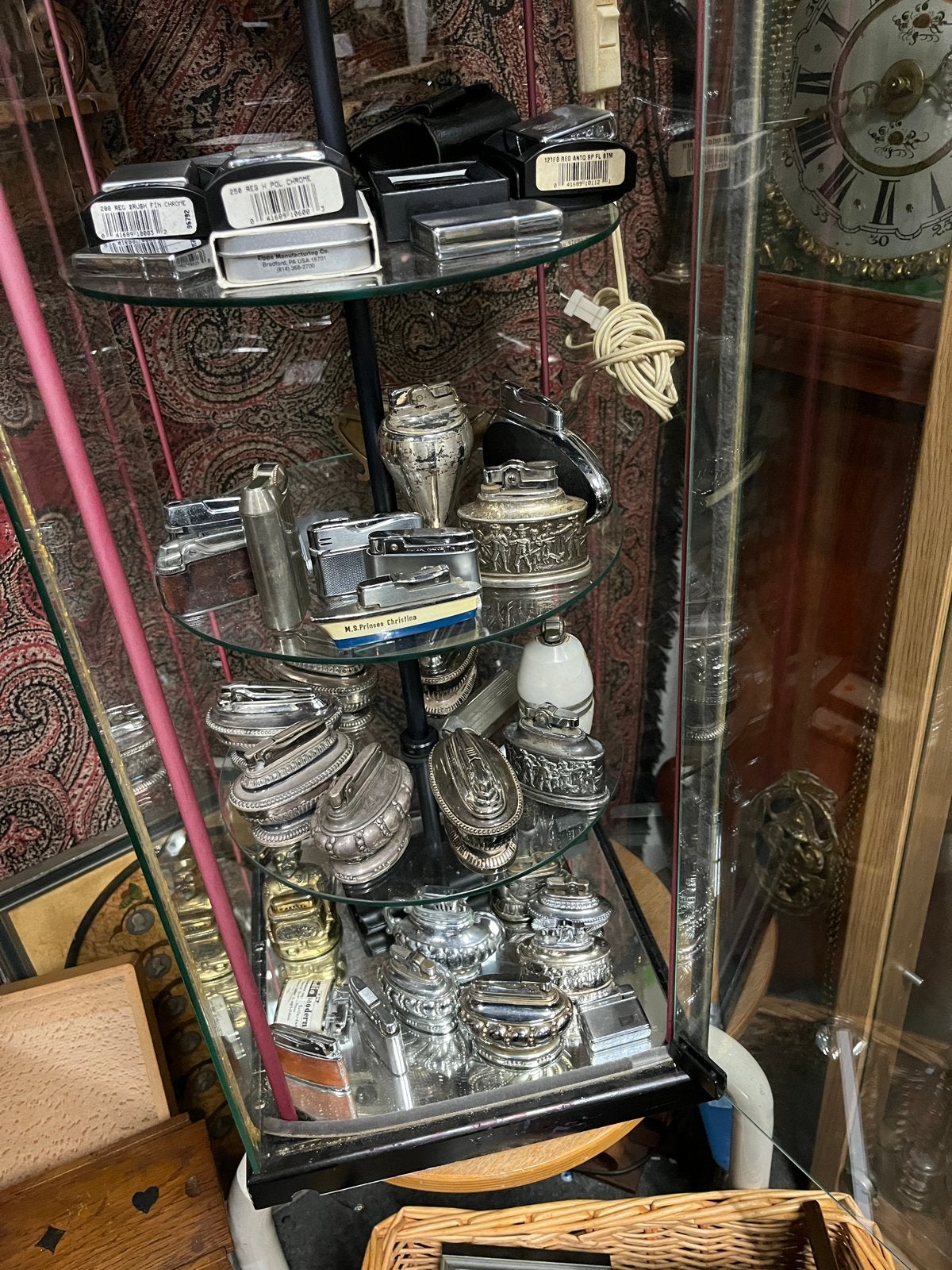 Diverse vintage tafel aanstekers Ronson Zippo Silvermatch, Gebruikt, Zippo, Ophalen of Verzenden, Aansteker