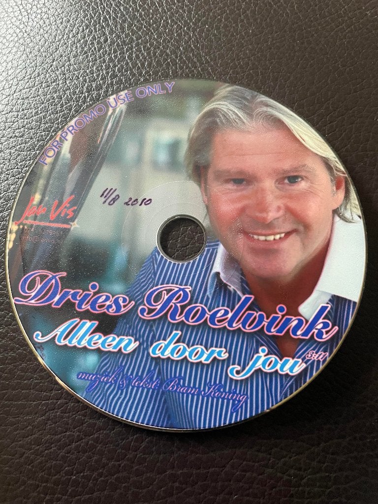 DRIES ROELVINK CD SINGLE ALLEEN DOOR JOU alleen disc promo?, 6 singles of meer, Ophalen of Verzenden, Zo goed als nieuw, Pop