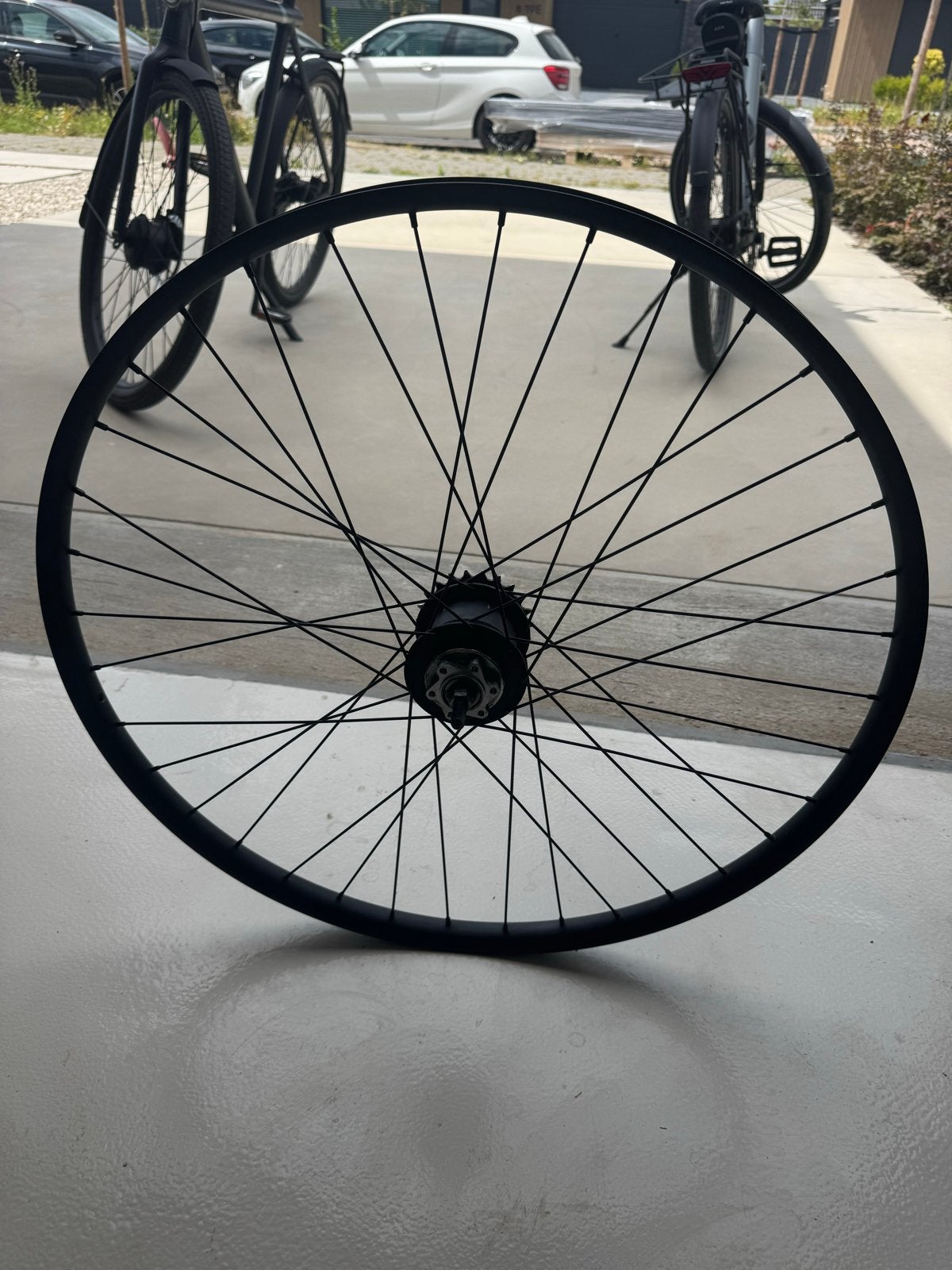 VanMoof S3 achterwiel. Naafversnelling schakelt verder dan 2, Wiel, Gebruikt, Ophalen of Verzenden, Aluminium