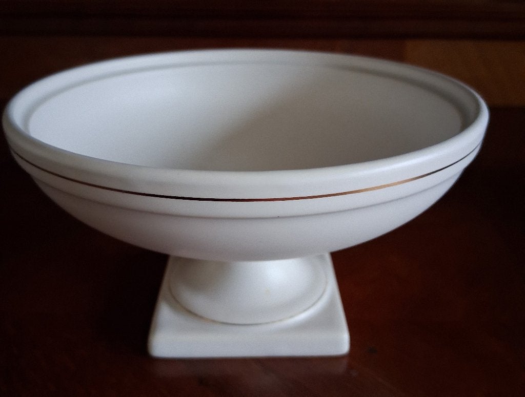 Flora Gouda plateel bonbonschaaltje op voet *eureka*, Antiek en Kunst, Ophalen of Verzenden